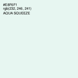 #E8F6F1 - Aqua Squeeze Color Image